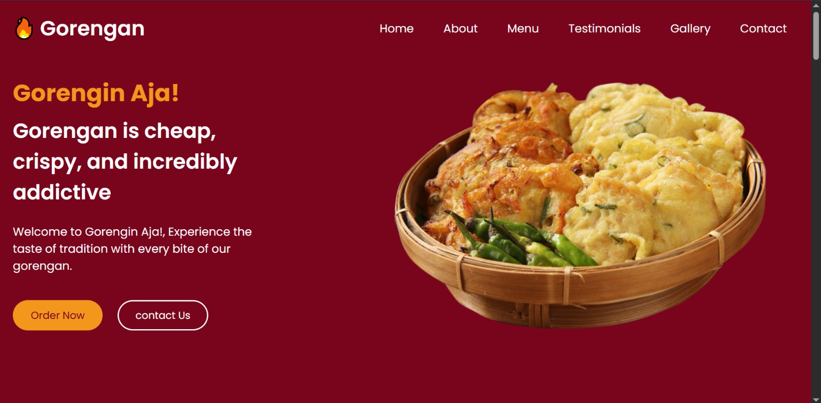 Gorengan Website